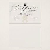 エレガント修了証テンプレート (正面&裏面)