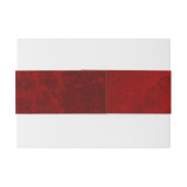 エレガント傷が付いた結婚赤 招待状ベリーバンド (裏面例)