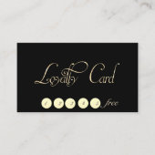 エレガント光スタイリッシュ，黒のロイヤリティカード ロイヤリティカード (正面)