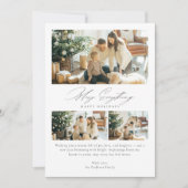 エレガント全メリー3 Photo Christmas Family シーズンカード (正面)