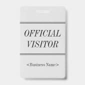 「エレガント公式ビジター」バッジ バッジ (裏面)