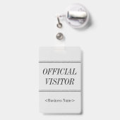 「エレガント公式ビジター」バッジ バッジ (裏面（伸縮クリップ）)