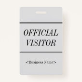 「エレガント公式ビジター」バッジ バッジ (正面)