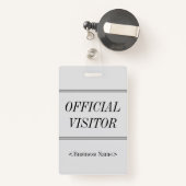 「エレガント公式ビジター」バッジ バッジ (裏面リトラクタブル付き)