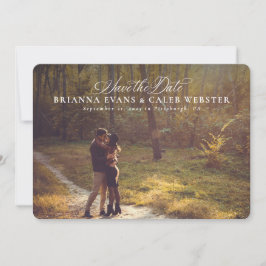 エレガント写シンプル真1枚 セーブザデート