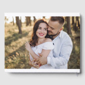 エレガント写モダン真の書道結婚の ゲストブック (裏面)