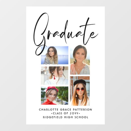 エレガント写数々の真卒業生 ウィンドウサイン (シート)