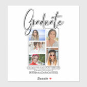 エレガント写数々の真卒業生 シール (シート)