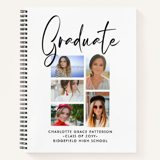 エレガント写数々の真卒業生 ノートブック (正面)