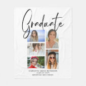 エレガント写数々の真卒業生 フリースブランケット (正面)