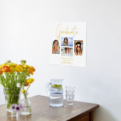 エレガント写数々の真卒業生 箔ポスター (レイダウン (キッチン))