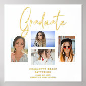 エレガント写数々の真卒業生 箔ポスター (正面)