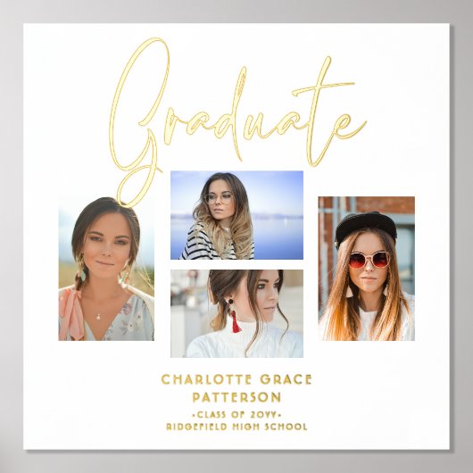 エレガント写数々の真卒業生 箔ポスター (正面)