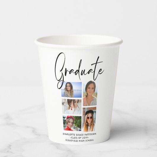エレガント写数々の真卒業生 紙コップ (裏面)