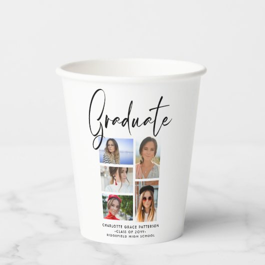エレガント写数々の真卒業生 紙コップ (正面)