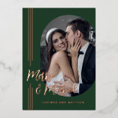 エレガント写真とス結婚したクリプトメリー 箔シーズンカード (正面)