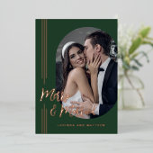 エレガント写真とス結婚したクリプトメリー 箔シーズンカード (立ち正面)