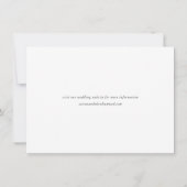 エレガント写真のスクリプ結婚ト セーブザデート (裏面)