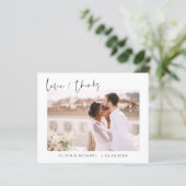 エレガント写真の結婚サンキューカード (スタンド正面)