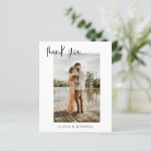エレガント写真の結婚サンキューカード (スタンド正面)