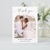 エレガント写真の結婚サンキューカード サンキューカード (スタンド正面)