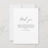 エレガント写真の結婚サンキューカード サンキューカード (裏面)