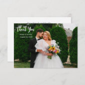 エレガント写真の結婚サンキューカード サンキューカード (正面/裏面)