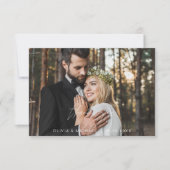 エレガント写真の結婚サンキューカード サンキューカード (正面)