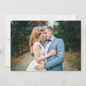 エレガント写真の結婚サンキューカード サンキューカード (裏面)