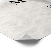 エレガント写真の結婚歓迎の看板ポスター ポスター (角)