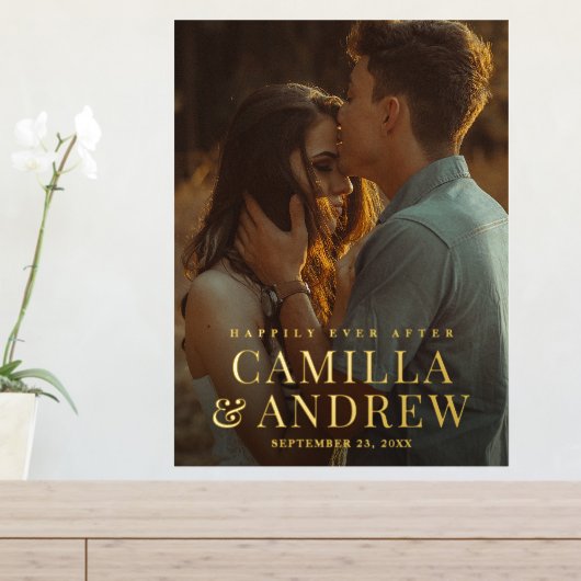 エレガント写真の結婚種類 箔ポスター (インサイチュ (サイドラック))