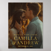 エレガント写真の結婚種類 箔ポスター (正面)