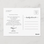 エレガント写真の葉写真はがき ポストカード (裏面)