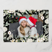 エレガント写真を追加実在 箔シーズンカード (裏面)