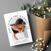 エレガント写真ア結婚ーチ 招待状