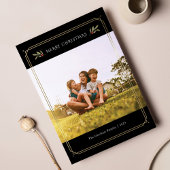 エレガント写真クリスマスファミリーカスタム シーズンカード