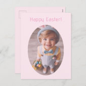 エレガント写真パーソナライズされたピッエレガントクイースター シーズンポストカード (正面/裏面)