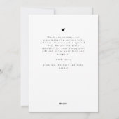 エレガント写真モダンコラージュ数々のベビー感謝色 シーズンカード (裏面)