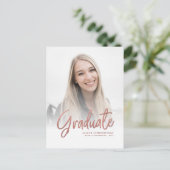 エレガント写真卒業2025 案内ポストカード (スタンド正面)