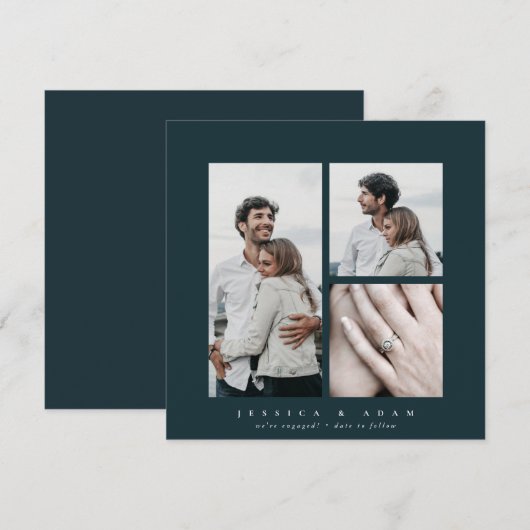 エレガント写真数々の婚約 (正面/裏面)