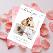 エレガント写真数々の誕生発表赤ちゃんシャワー サンキューカード