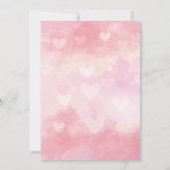 エレガント写真数々の誕生発表赤ちゃんシャワー サンキューカード (裏面)