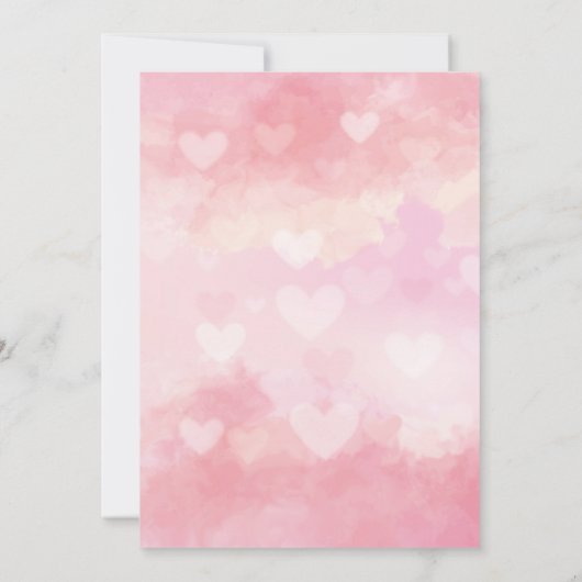 エレガント写真数々の誕生発表赤ちゃんシャワー サンキューカード (裏面)