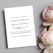 エレガント写真結婚アーチ セーブザデート