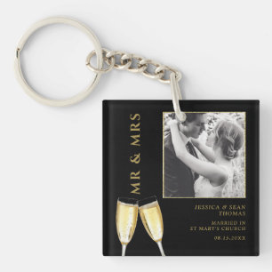 エレガント写真結婚Champagne キーホルダー