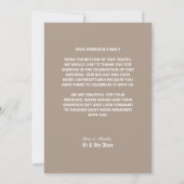 エレガント写真Arch結婚のサンキューカード サンキューカード (裏面)