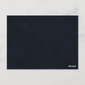 エレガント冬のフローラ結婚のバケットリストカード ポストカード (裏面)