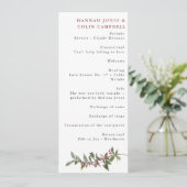 エレガント冬の果実の赤い緑の水色 プログラム (スタンド正面)