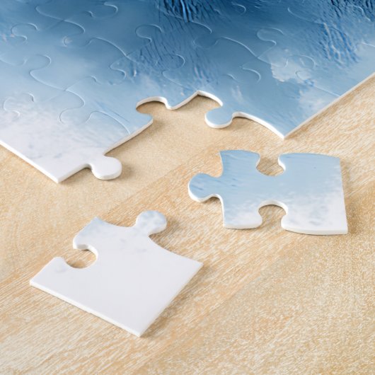 エレガント冬の森の企業のホリデーギフト ジグソーパズル (側面)