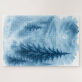 エレガント冬の森の企業のホリデーギフト ジグソーパズル (横)